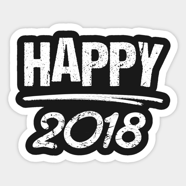 Happy New Year 2018 Sticker by GDLife